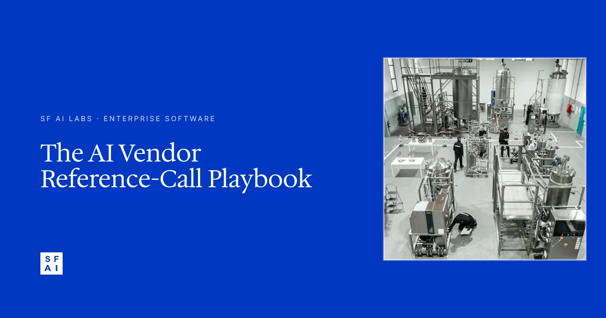 The AI Vendor Reference-Call Playbook