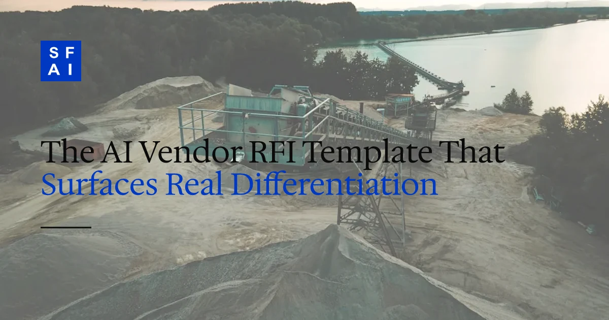 The AI Vendor RFI Template That Surfaces Real Differentiation