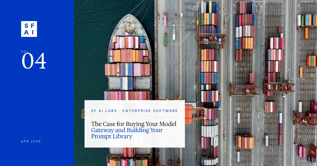The Case for Buying Your Model Gateway and Building Your Prompt Library