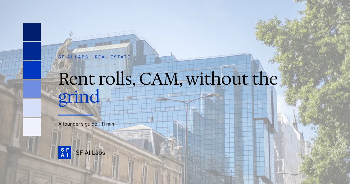 The CRE Back-Office Automation Playbook: rent rolls, CAM, and investor reporting without the grind