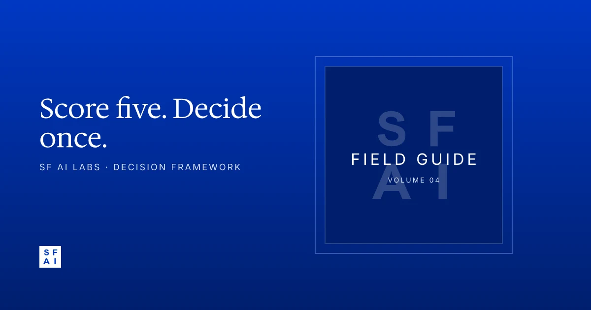 The DIY-vs-hire decision framework for AI MVPs