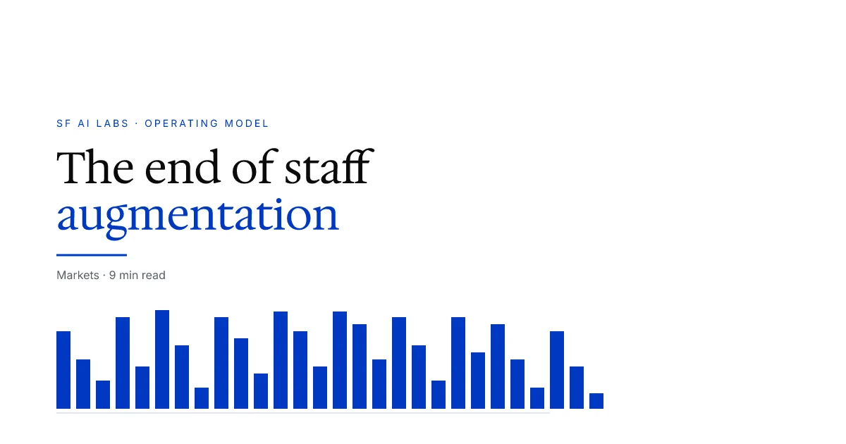 The End of the Staff-Aug AI Agency