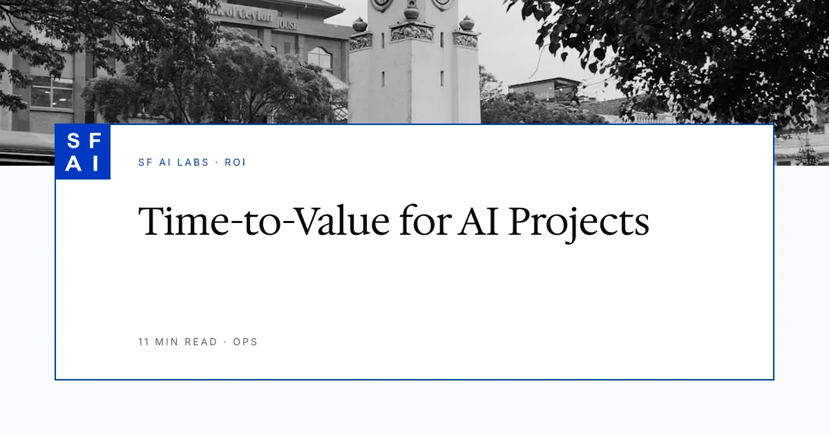 Time-to-Value for AI Development Projects