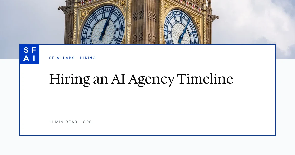 How Long Does It Take to Hire an AI Development Agency?