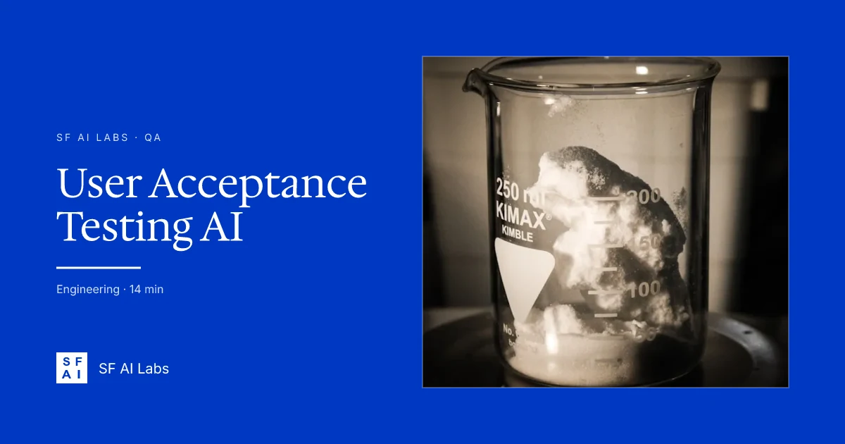 User Acceptance Testing for AI Applications