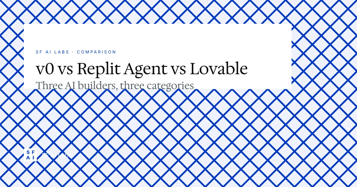 v0.dev vs Replit Agent vs Lovable: what each builds