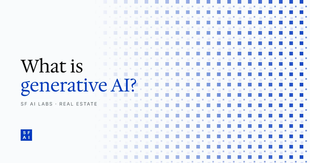 What is generative AI? Explained for commercial real estate professionals