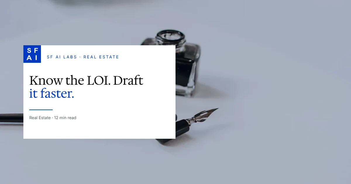 What Is a Letter of Intent? Plus How AI Speeds Up LOI Drafting