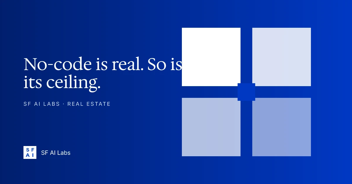 What is no-code/low-code — and where it breaks
