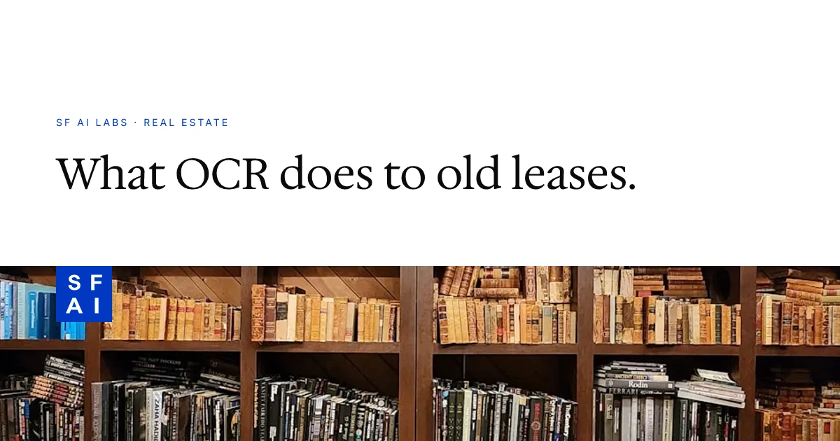What is OCR — and why it matters for your filing cabinet of old leases
