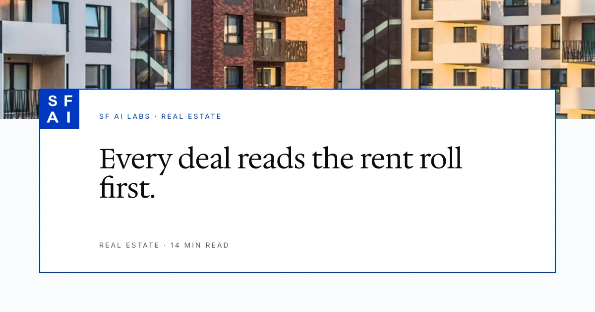 What Is a Rent Roll? The Document at the Center of Every Deal