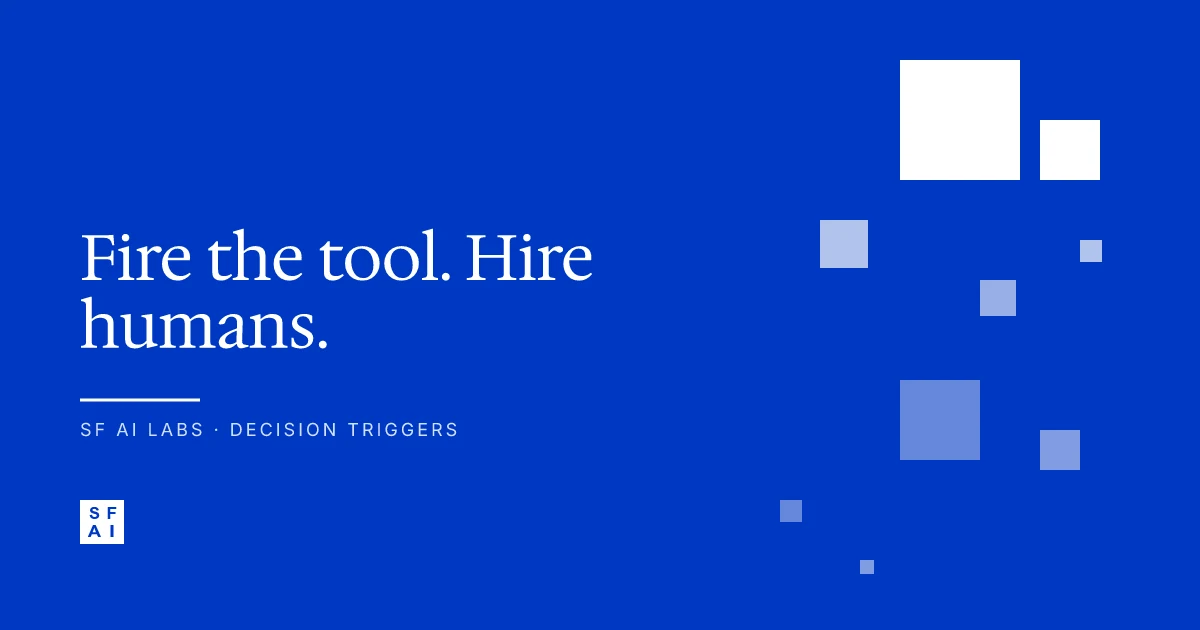 When to fire your AI coding tool and hire humans