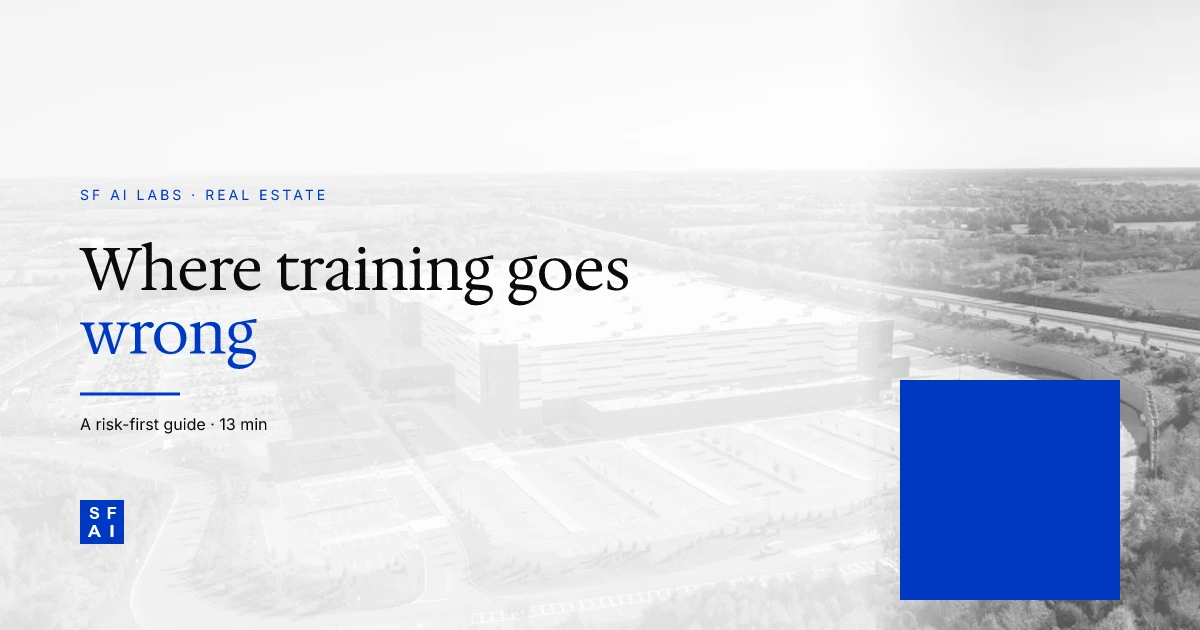Why most AI training programs fail at real estate firms