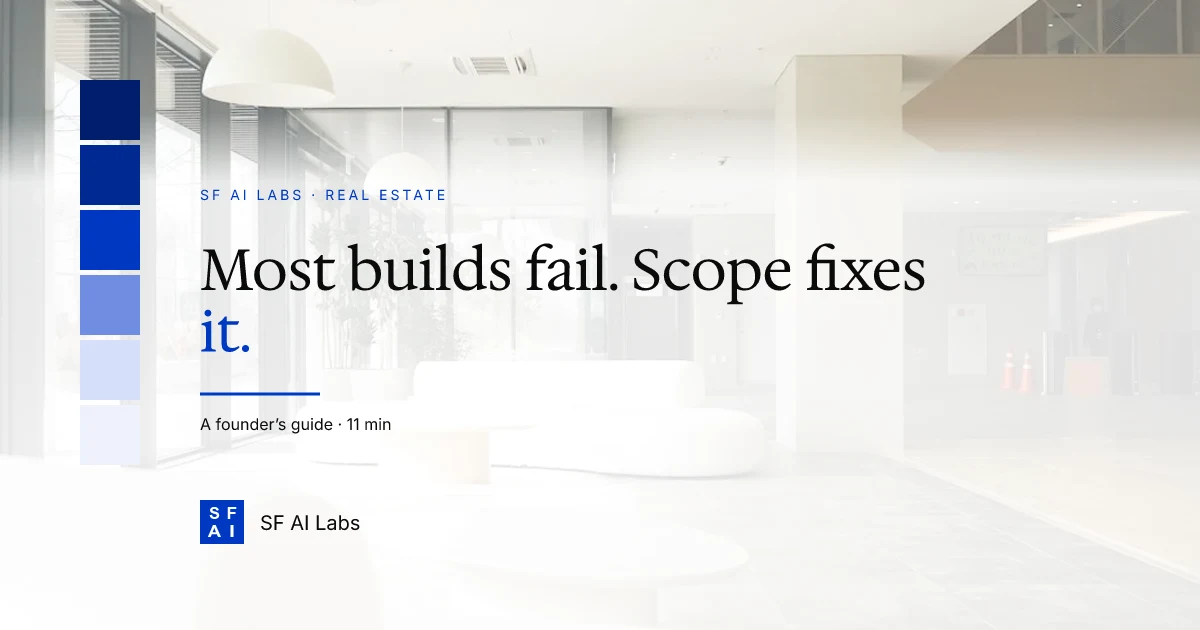 Why most small-firm software projects fail (and the scoping fix)
