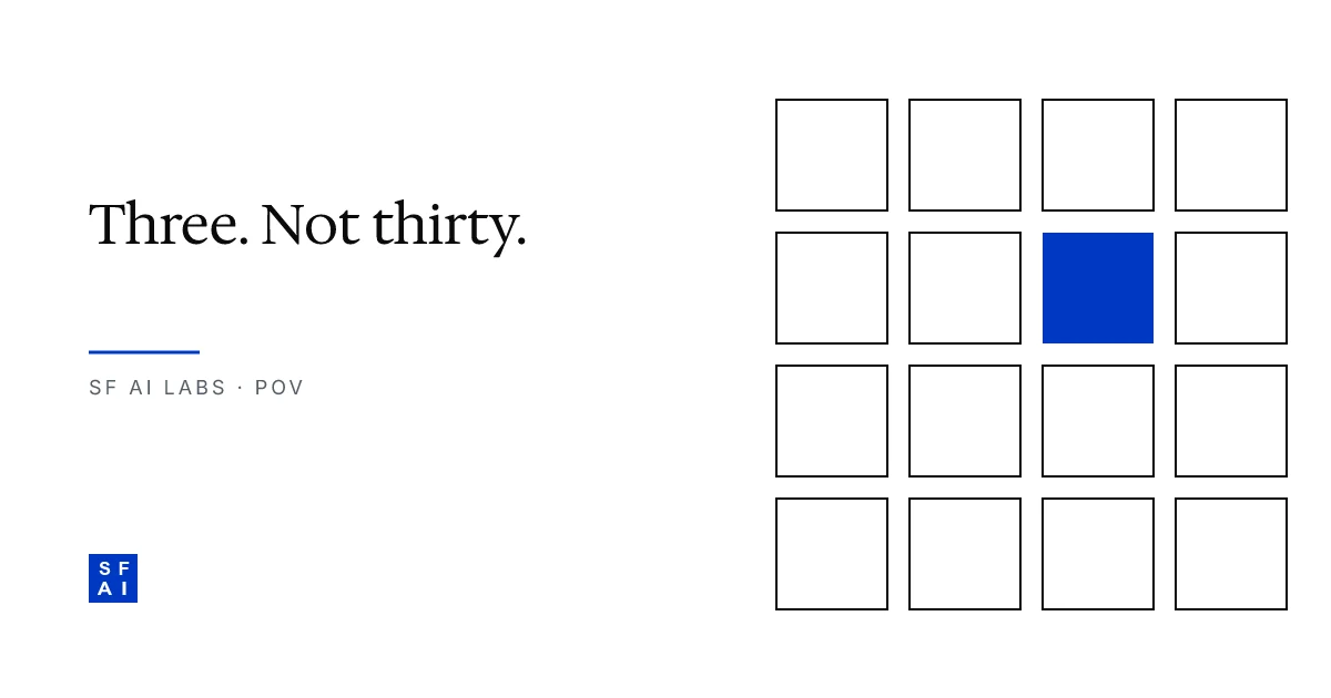 Why your MVP should ship with 3 evals, not 30