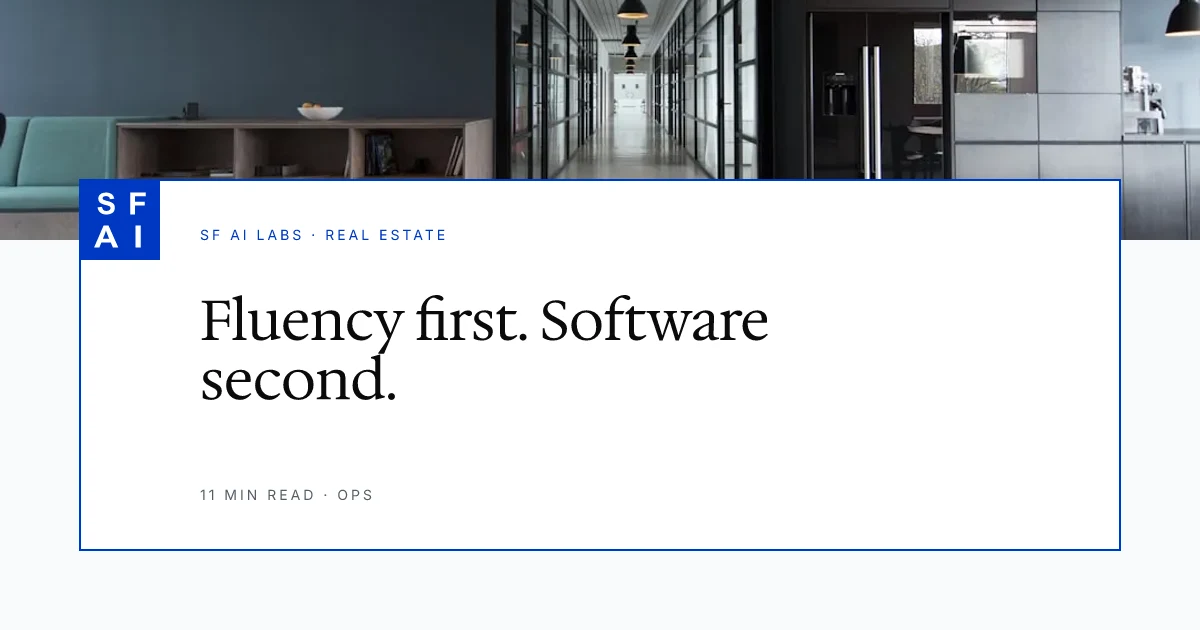 Workshop First vs Software First: Sequencing AI Spend at a Small CRE Firm